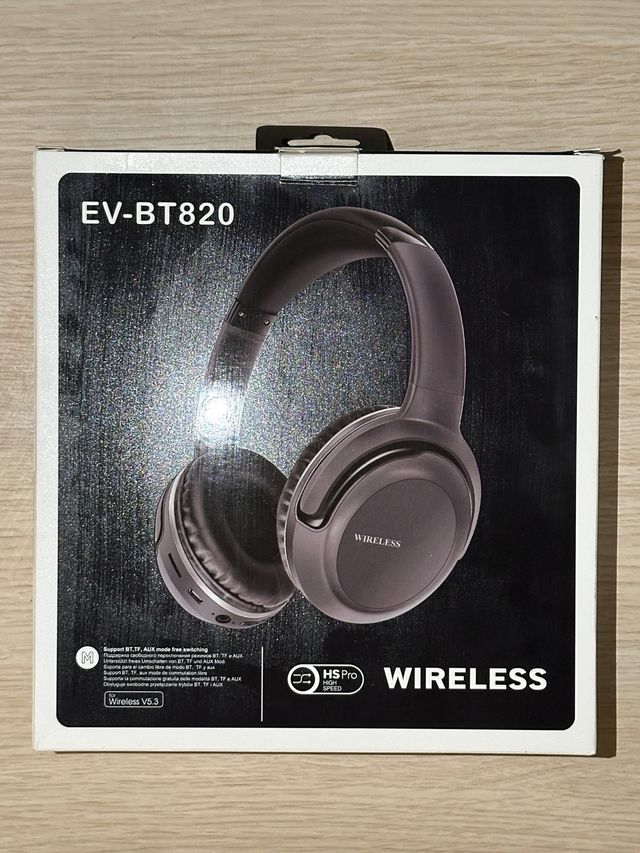 Cascos Tecnotemco EV-BT820 Bluetooth Negro