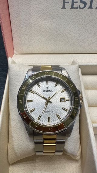 Reloj Festina bicolor (oro y plata)