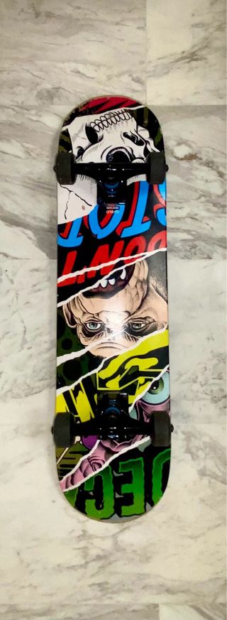 Skate Diseño Mono Calavera