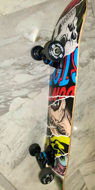 Skate Diseño Mono Calavera