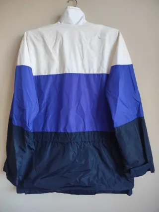 Chubasquero Nike 90 Vintage Azul y Blanco