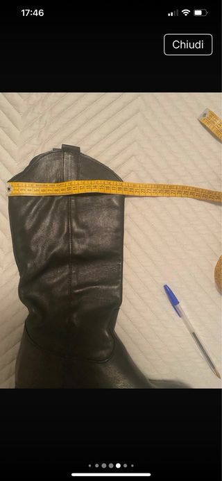 Stivaletti neri in vera pelle n. 39