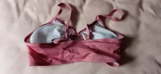 Top bikini rosa brillante