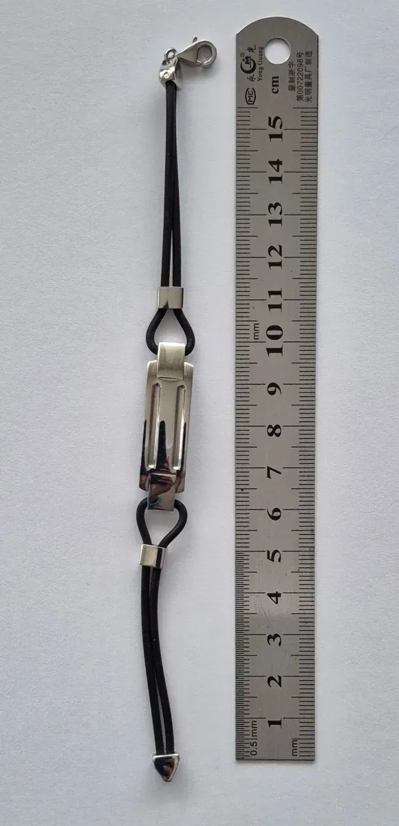 Pulsera Negra y Plateada