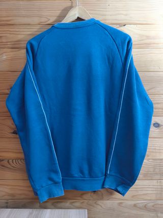 Sudadera Adidas Color Azul y Blanco Talla M.