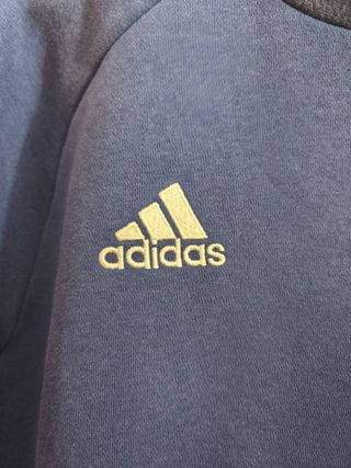 Sudadera Adidas Color Azul y Blanco Talla M.