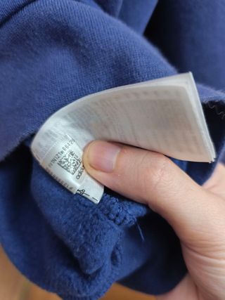 Sudadera Adidas Color Azul y Blanco Talla M.