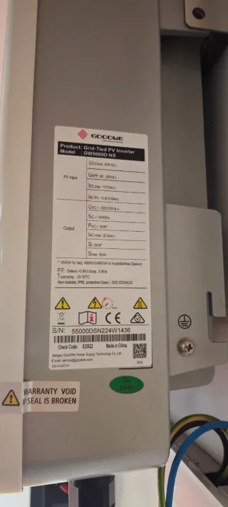 Inversor GoodWe 5kW