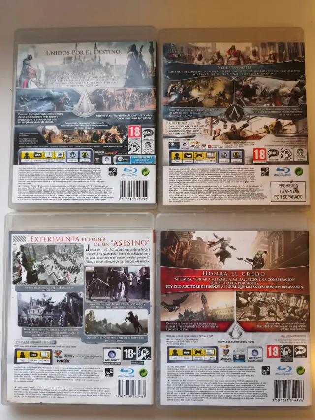 Lote 4 Juegos PS3 Assassin's Creed