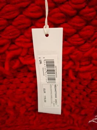 Borsa Stefanel grande in lana e alpaca rossa