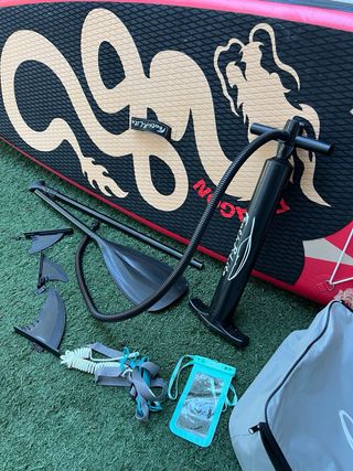 Red Sup Tabla Paddle Surf Inflable Roja Dragón