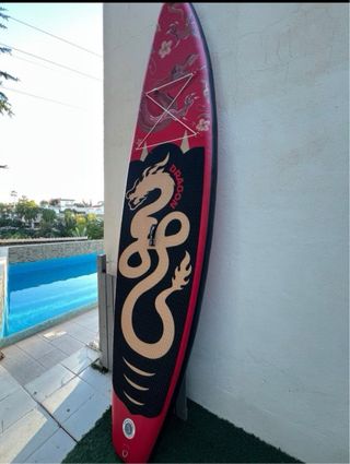 Red Sup Tabla Paddle Surf Inflable Roja Dragón