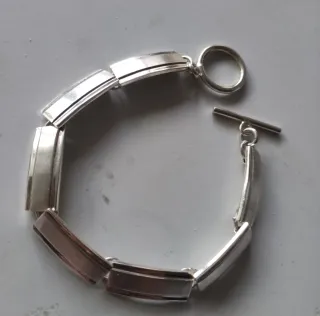 Pulseras de plata de ley