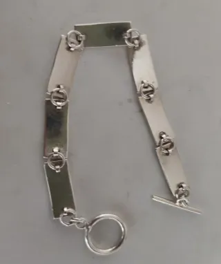 Pulseras de plata de ley