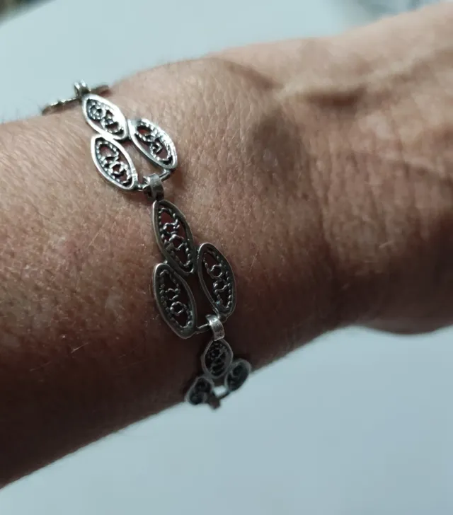 Pulseras de plata de ley