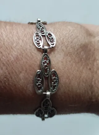 Pulseras de plata de ley