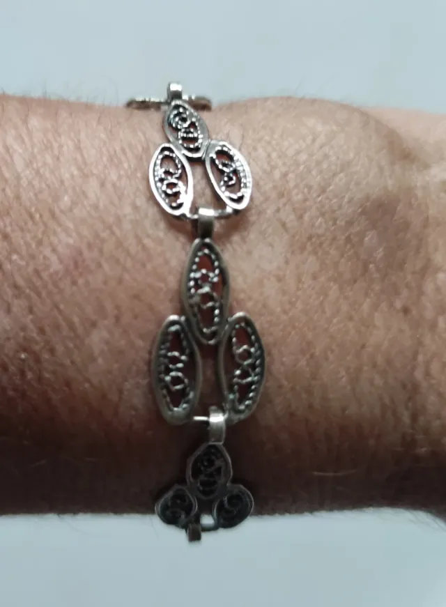 Pulseras de plata de ley