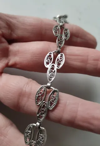 Pulseras de plata de ley