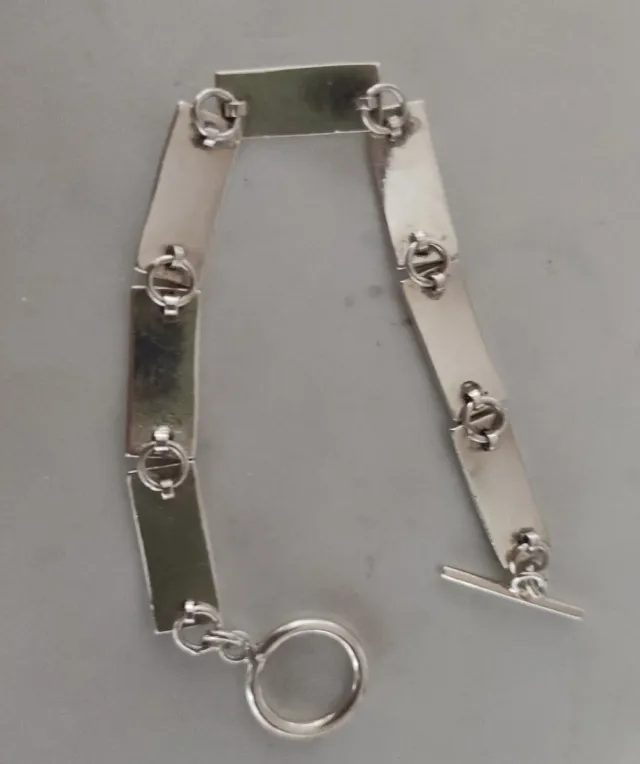 Pulseras de plata de ley
