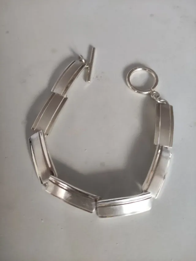 Pulseras de plata de ley