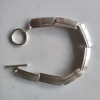 Pulseras de plata de ley
