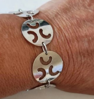 Pulseras de plata de ley