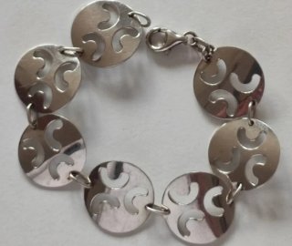 Pulseras de plata de ley