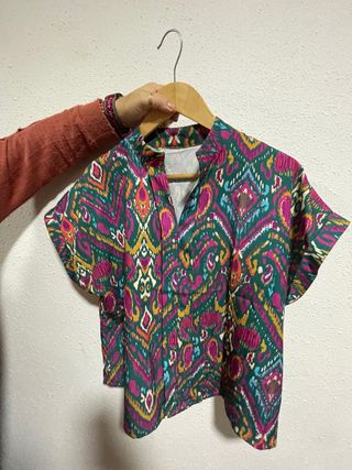 Camisa estampada multicolor