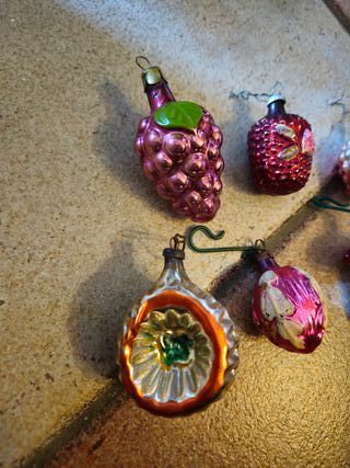 Palle di Natale in vetro soffiato anni 60