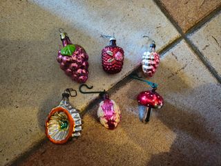 Palle di Natale in vetro soffiato anni 60