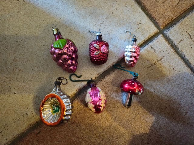 Palle di Natale in vetro soffiato anni 60