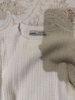 Pull&Bear Blusa Blanca Talla S