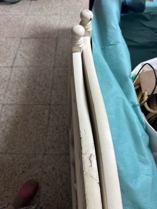 Cuna bebé blanca con ositos