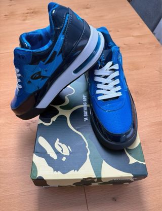 Zapatillas Bape Nuevas Azul y Negro