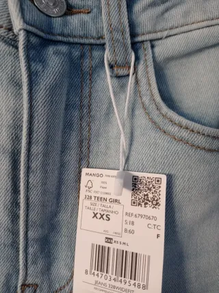 Pantalones vaqueros Mango Teen nuevos