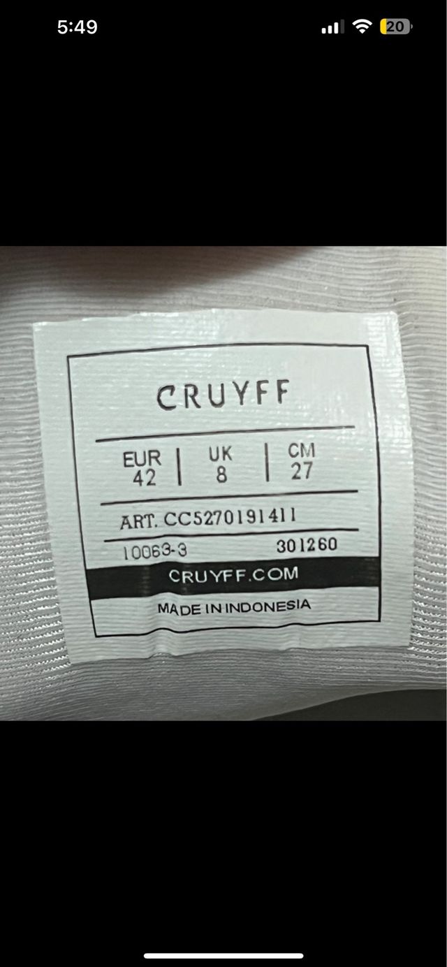 Sneakers basse in pelle e rete di Cruyff