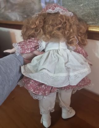 Bambola Porcellana e Stoffa Collezione