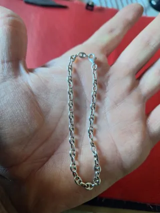 Pulsera plata 925 calabrote eslabon tipo ancla