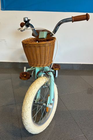 Bicicleta infantil mint con cesta