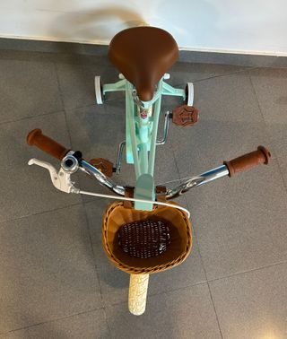 Bicicleta infantil mint con cesta