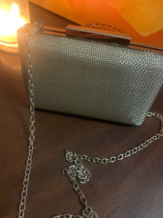 Bolso de fiesta Parfois plateado