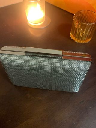 Bolso de fiesta Parfois plateado