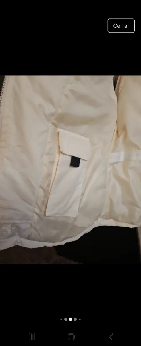 Chaleco Amichi Beige/Blanco