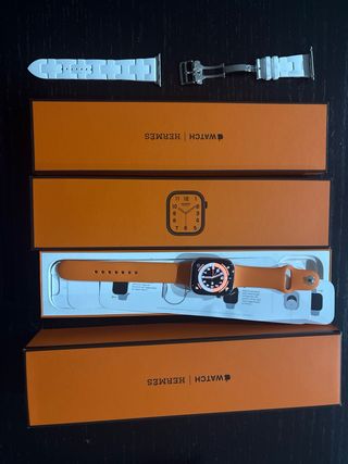 Apple Watch Hermes Naranja/Blanco