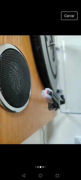 Tocadiscos Madera y Negro