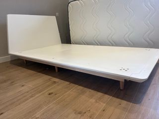 Somier y cabecero cama 1,05m blanco