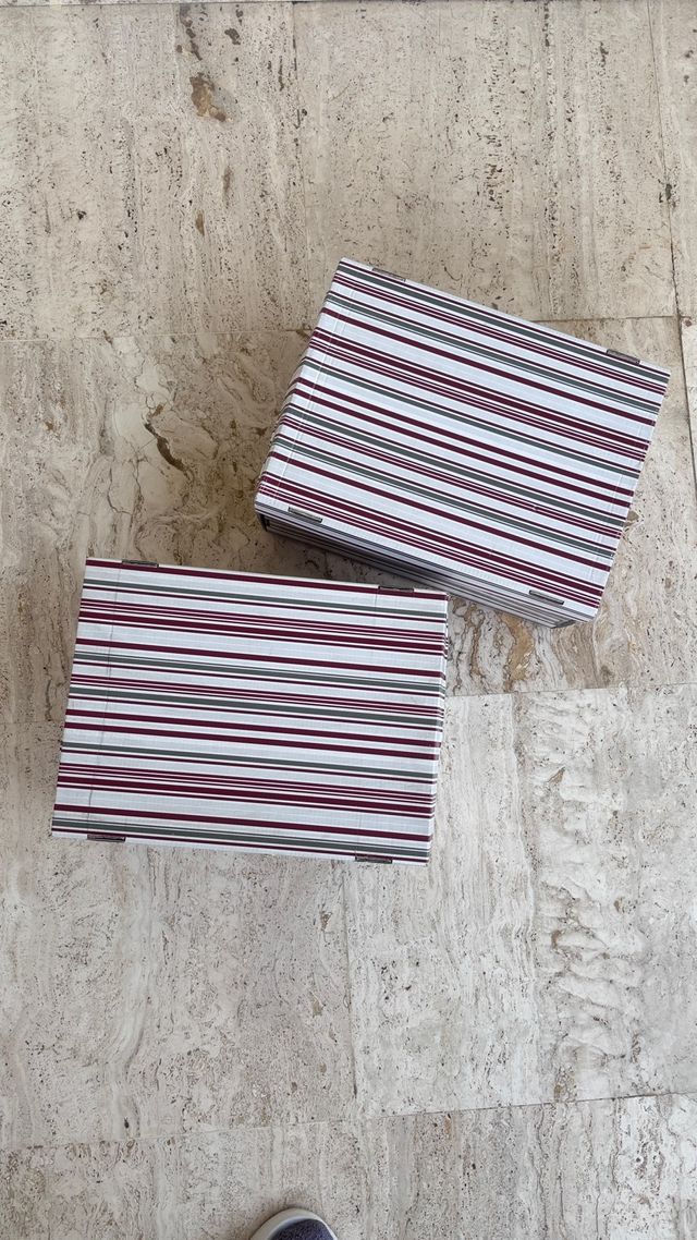 Set 2 Scatole Ikea Vintage Carta