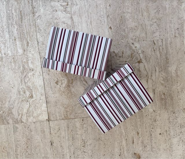 Set 2 Scatole Ikea Vintage Carta