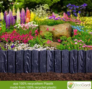 Barrera Borde Jardín Negro