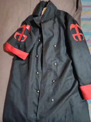 Gabardina Cosplay/LARP Negra y Roja